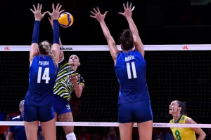 Elena Pietrini e Anna Danesi, Italia-Brasile Nations League 2022