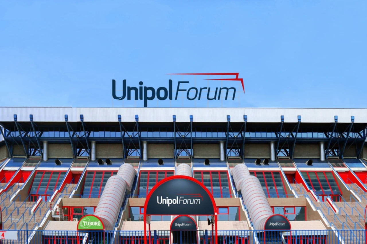 Rendering insegna Unipol Forum