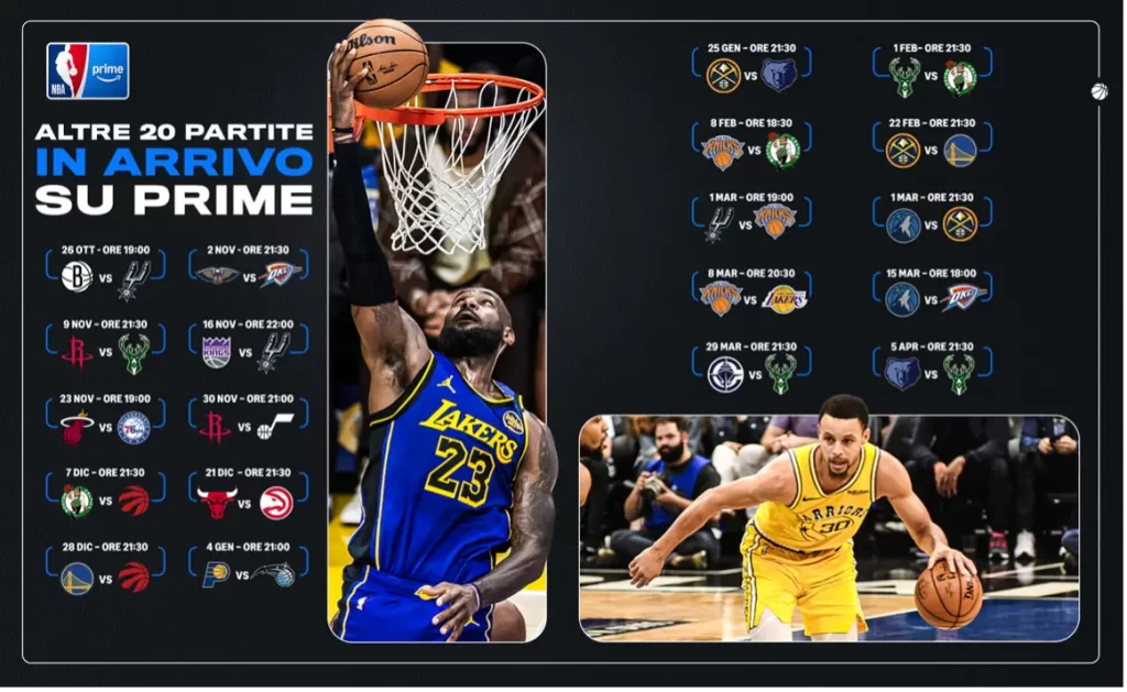 Partite NBA Prime Video