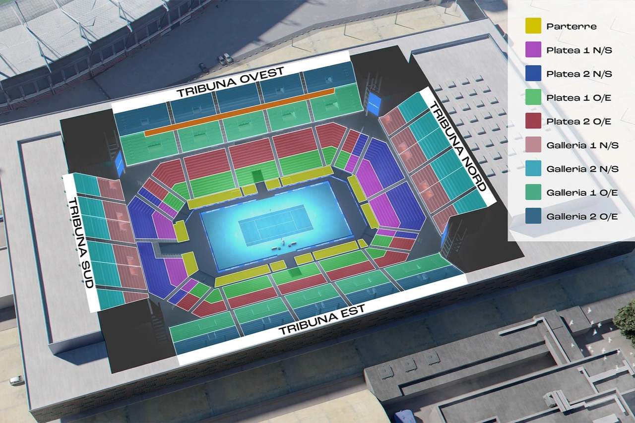 mappa inalpi arena atp finals 2025