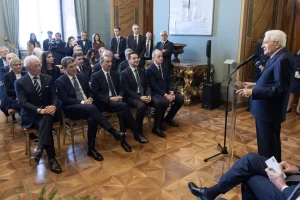 Mattarella e delegazione Milano Cortina 2026